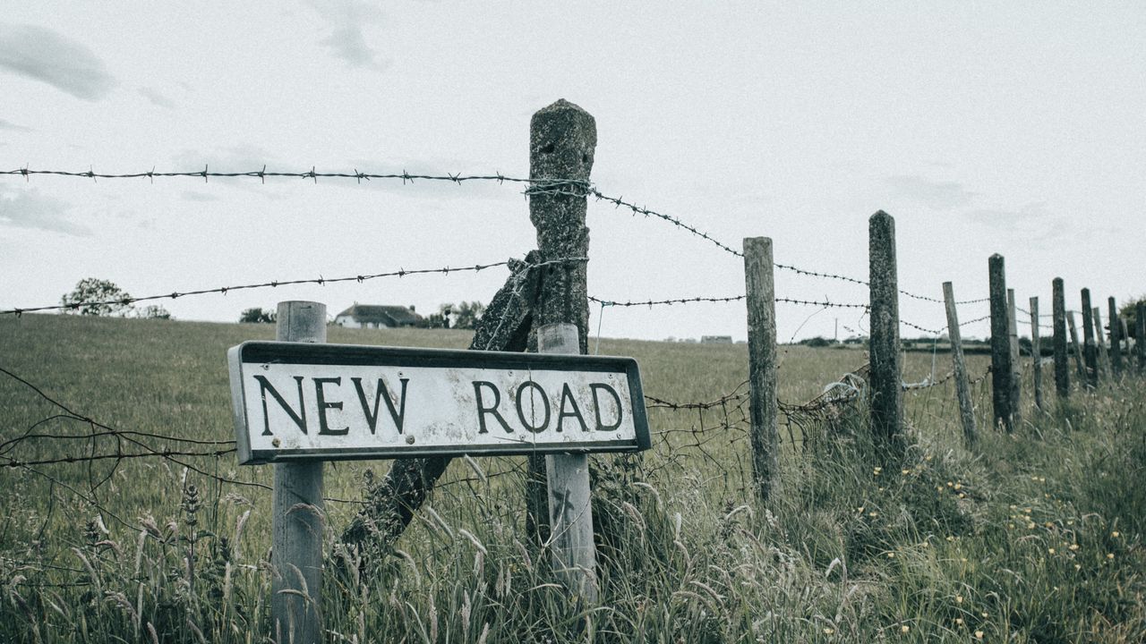 Wallpaper road, words, sign, inscription, fence