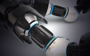 Preview wallpaper robot, form, compound, light