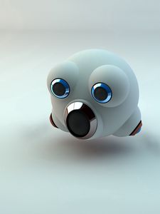 Preview wallpaper robot, shape, ball, bright, light
