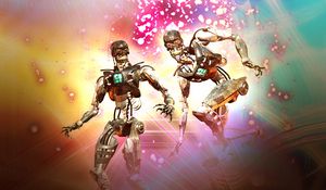 Preview wallpaper robots, cyborgs, futurism, art