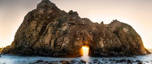 Preview wallpaper rock, arch, beach, landscape, nature