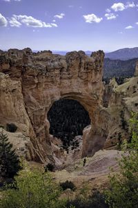 Preview wallpaper rock, arch, mountains, landscape