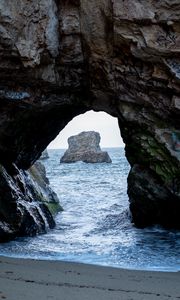 Preview wallpaper rock, arch, shore, sea