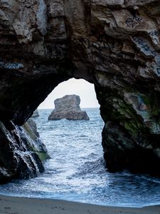 Preview wallpaper rock, arch, shore, sea