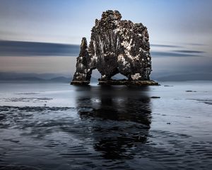 Preview wallpaper rock, arches, shore, nature, landscape