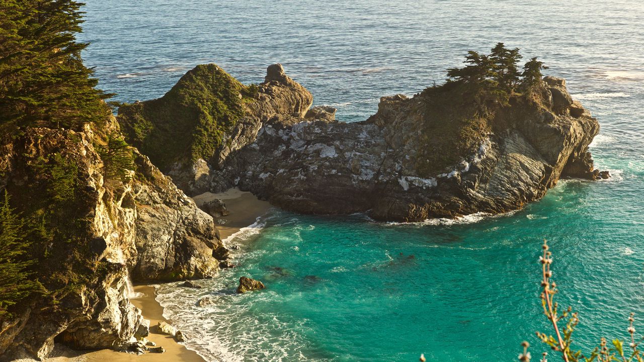 Wallpaper rock, beach, ocean, shore, bay