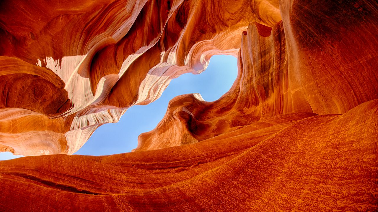 Wallpaper rock, canyon, cave, relief, brown