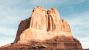 Preview wallpaper rock, canyon, desert, road, nature