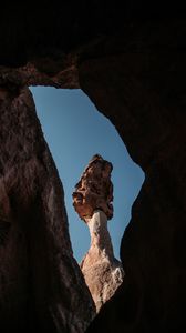 Preview wallpaper rock, cave, nature, dark