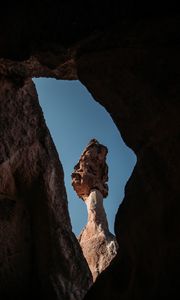 Preview wallpaper rock, cave, nature, dark