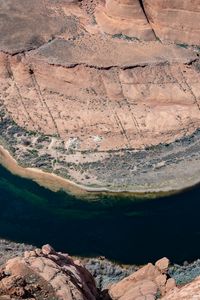 Preview wallpaper rock, cliff, river, plateau, nature, height