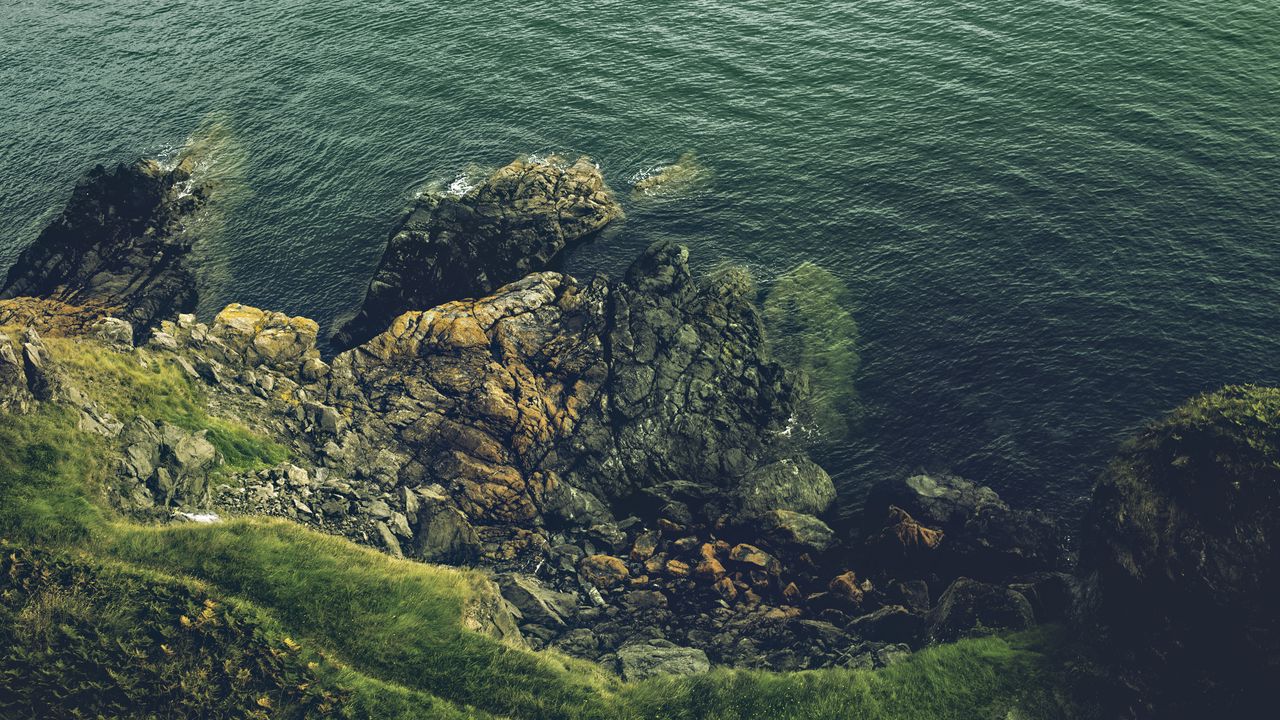 Wallpaper rock, cliff, sea, stones, nature