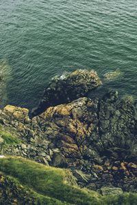 Preview wallpaper rock, cliff, sea, stones, nature