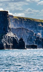 Preview wallpaper rock, cliff, sea, crag