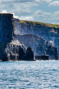 Preview wallpaper rock, cliff, sea, crag