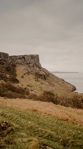 Preview wallpaper rock, cliff, sea, landscape, nature