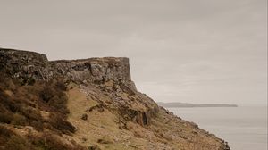 Preview wallpaper rock, cliff, sea, landscape, nature