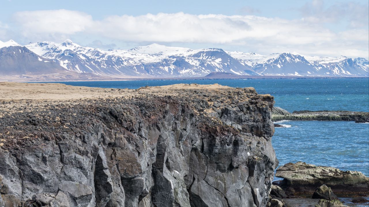 Wallpaper rock, cliff, sea, nature, landscape