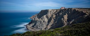 Preview wallpaper rock, cliff, sea, landscape