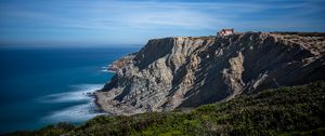 Preview wallpaper rock, cliff, sea, landscape