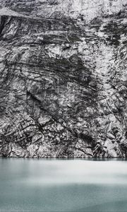Preview wallpaper rock, cliff, stone, water, shore