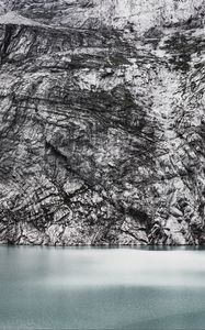 Preview wallpaper rock, cliff, stone, water, shore