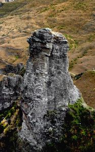 Preview wallpaper rock, cliff, trees, relief, landscape