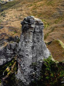 Preview wallpaper rock, cliff, trees, relief, landscape