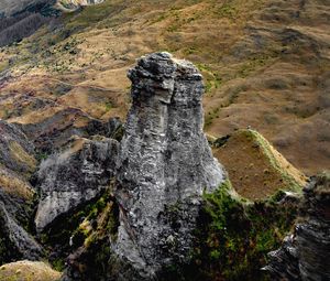 Preview wallpaper rock, cliff, trees, relief, landscape