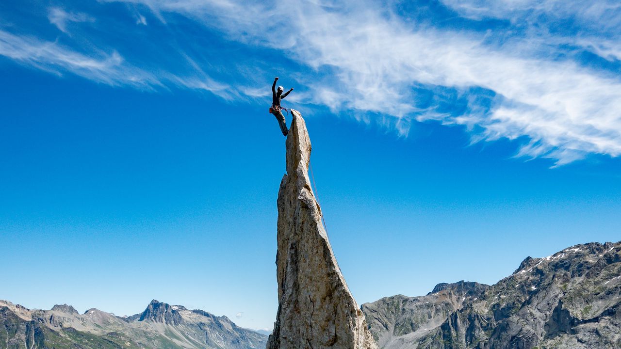 Wallpaper rock climber, rock, peak, extreme