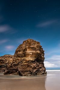 Preview wallpaper rock, coast, beach, relief, nature