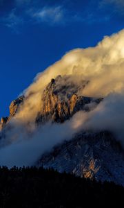 Preview wallpaper rock, fog, nature
