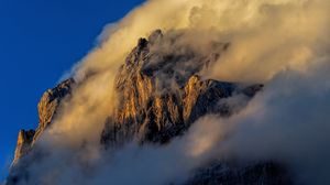 Preview wallpaper rock, fog, nature
