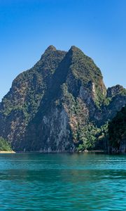 Preview wallpaper rock, island, sea, water, shore