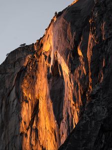 Preview wallpaper rock, light, shadows, nature