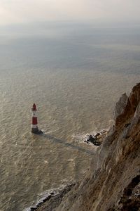 Preview wallpaper rock, lighthouse, height, stranded