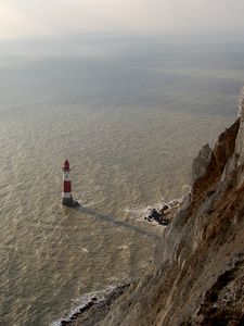 Preview wallpaper rock, lighthouse, height, stranded