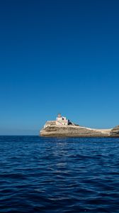 Preview wallpaper rock, lighthouse, sea, nature