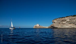Preview wallpaper rock, lighthouse, sea, nature