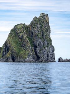 Preview wallpaper rock, mountain, sea, landscape, nature