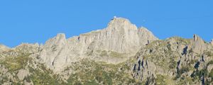 Preview wallpaper rock, mountain, slope, trees, relief, landscape