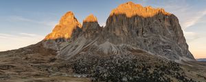 Preview wallpaper rock, mountain, slope, valley, trees