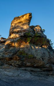 Preview wallpaper rock, mountains, stone, stony, sky