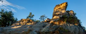 Preview wallpaper rock, mountains, stone, stony, sky