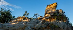 Preview wallpaper rock, mountains, stone, stony, sky