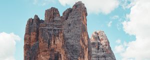 Preview wallpaper rock, mountains, stone, peak, sky