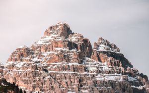 Preview wallpaper rock, peak, forest, trees, nature