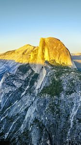 Preview wallpaper rock, peak, mountains, landscape, nature