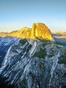 Preview wallpaper rock, peak, mountains, landscape, nature