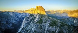 Preview wallpaper rock, peak, mountains, landscape, nature